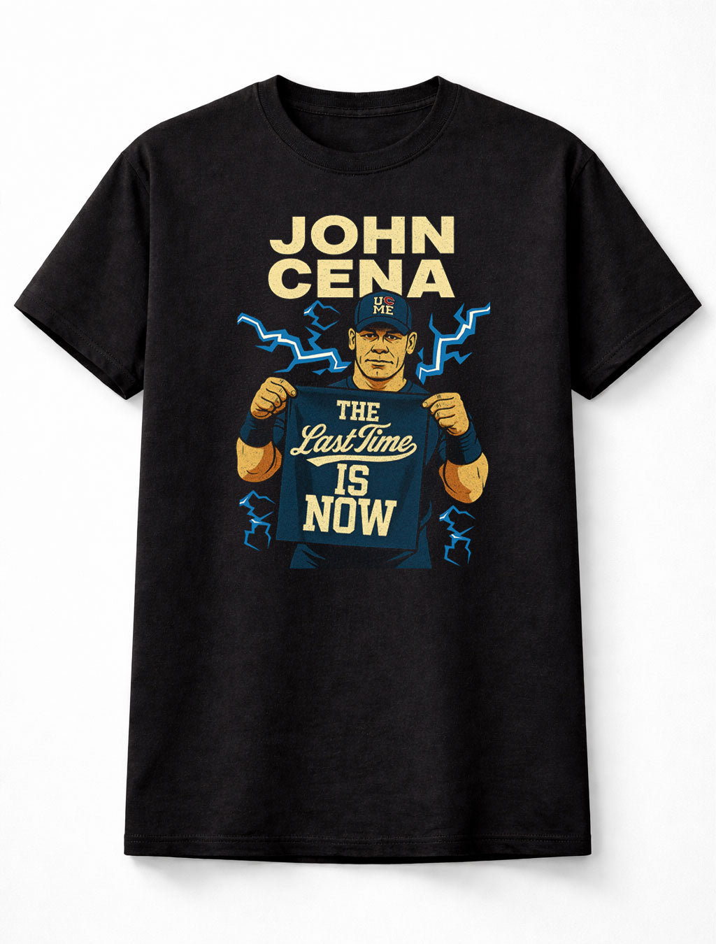 John Cena WWE T-Shirt The Last Time Is Now Unisex Black Graphic Tee