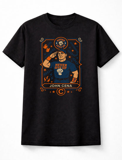 John Cena “Never Give Up” Wrestling Adults & Kids Unisex T-Shirt