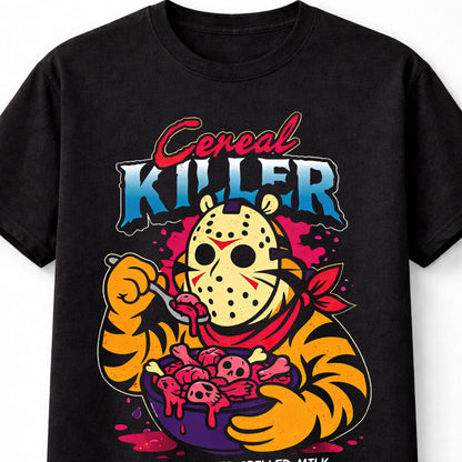 Tony Tiger Cereal Killer Jason Horror Movie Slasher Graphic Unisex T-Shirt