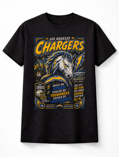Los Angeles Chargers NFL Horse Mascot Football Fan Gift Unisex T-Shirt