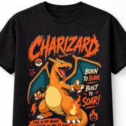 Pokemon Charizard Fire Starter Kanto Trainer Game Unisex T-Shirt