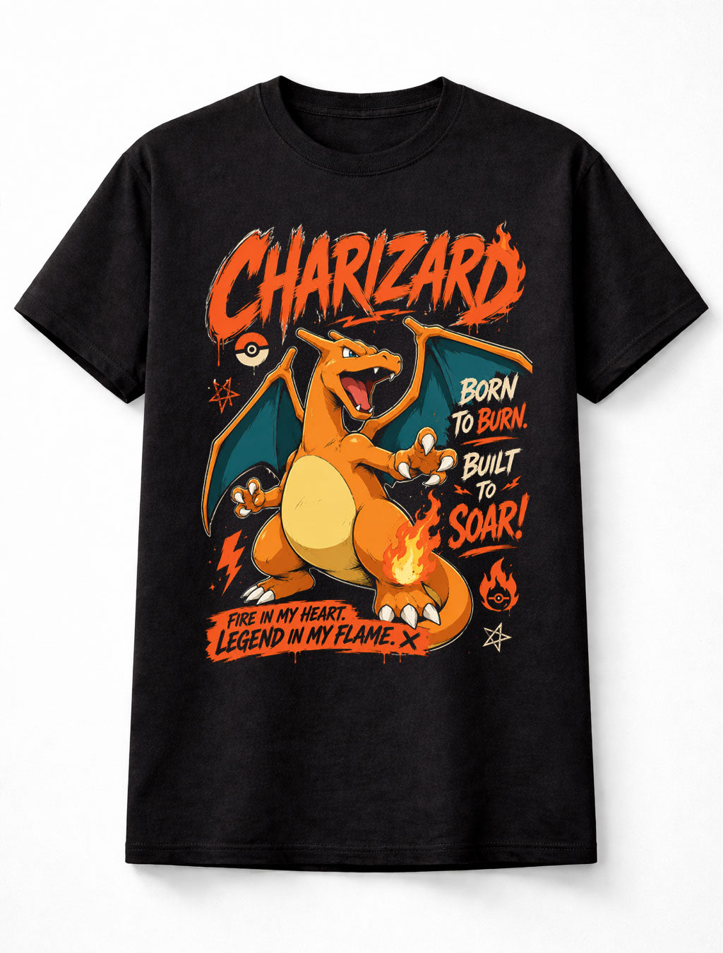 Pokemon Charizard Fire Starter Kanto Trainer Game Unisex T-Shirt