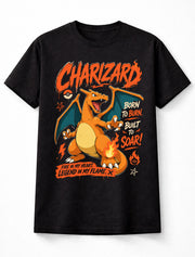 Pokemon Charizard Fire Starter Kanto Trainer Game Unisex T-Shirt