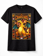 Pokemon Charizard Fire Starter Kanto Trainer Game Unisex T-Shirt