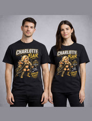 Charlotte Flair Queen Cartoon Gold Black WWE Wrestling Graphic Unisex T-Shirt