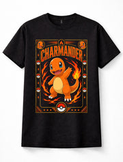 Charmander Pokemon Fire Type Kanto Starter Retro Gaming Unisex T-Shirt