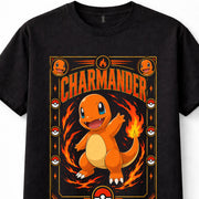 Charmander Pokemon Fire Type Kanto Starter Retro Gaming Unisex T-Shirt