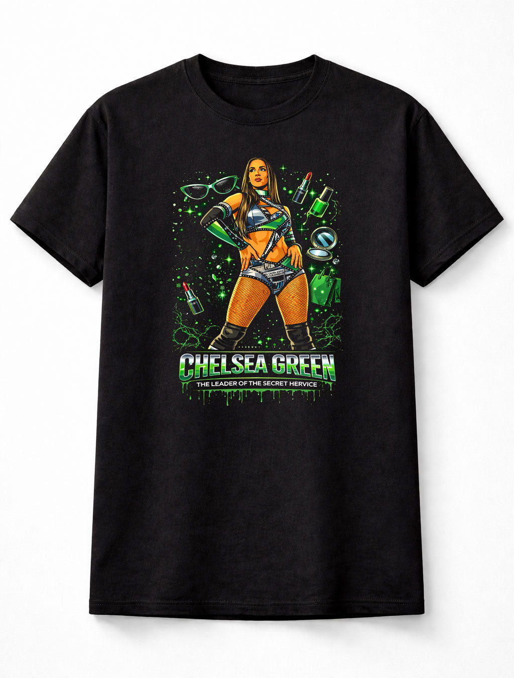 Chelsea Green Secret Hervice Graphic T Shirt Wrestling Glam WWE Adults & Kids Unisex T-Shirt