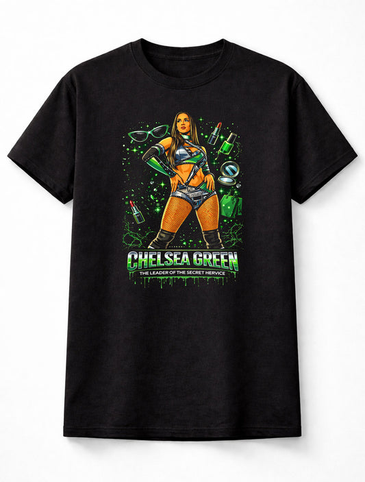 Chelsea Green Secret Hervice Graphic T Shirt Wrestling Glam WWE Adults & Kids Unisex T-Shirt