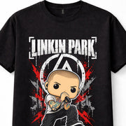 Linkin Park Chester Bennington Chibi Cartoon Nu Metal Unisex T-Shirt