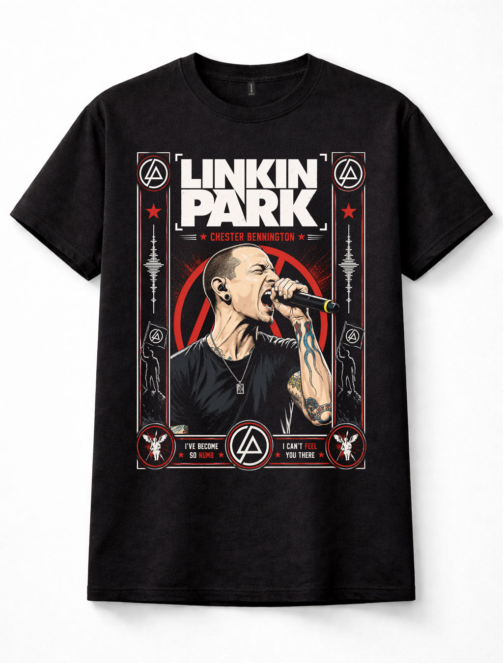 Linkin Park Chester Bennington Rock Band Music Fan Unisex T-Shirt