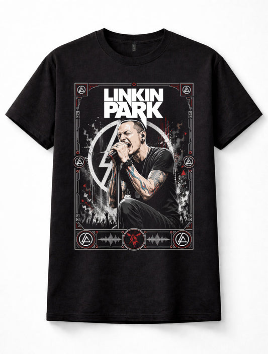 Linkin Park Chester Bennington Live Performance Rock Unisex T-Shirt