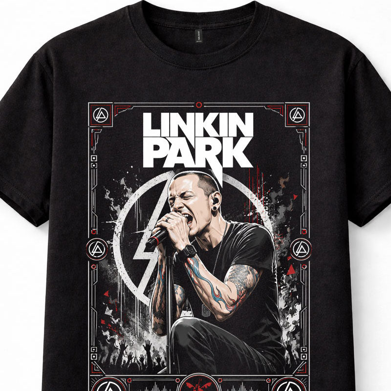 Linkin Park Chester Bennington Live Performance Rock Unisex T-Shirt