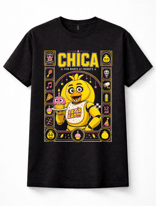 Five Nights at Freddy's Chica Animatronic Cupcake Horror Unisex T-Shirt