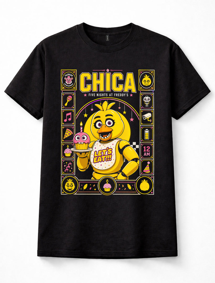Five Nights at Freddy's Chica Animatronic Cupcake Horror Unisex T-Shirt