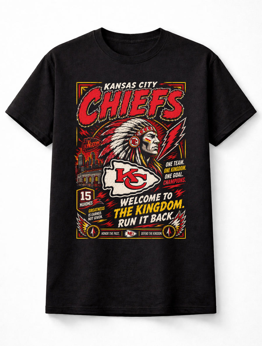 Kansas City Chiefs NFL Kingdom Football Fan Gift Graphic Unisex T-Shirt