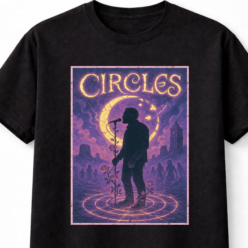 Post Malone Circles Hollywood’s Bleeding Pop Rap Anthem Adults & Kids Unisex T-Shirt