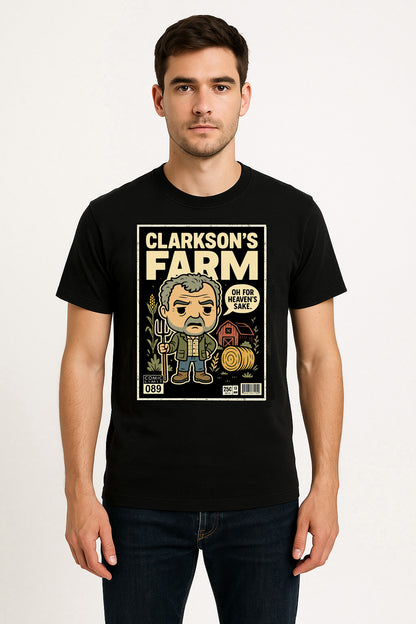 Clarkson’s Farm Retro Comic T-Shirt – Funny Farmer Graphic Tee for Fans