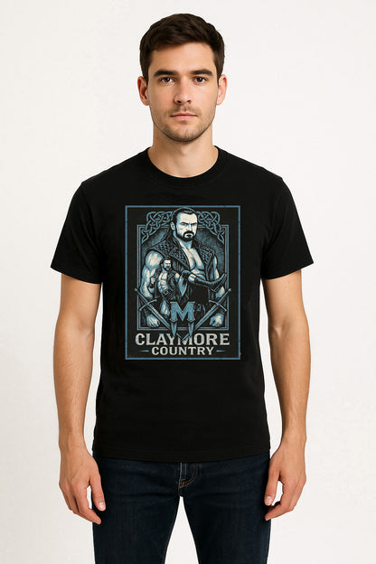 Claymore Country Drew McIntyre Retro Wrestling Unisex T-Shirt