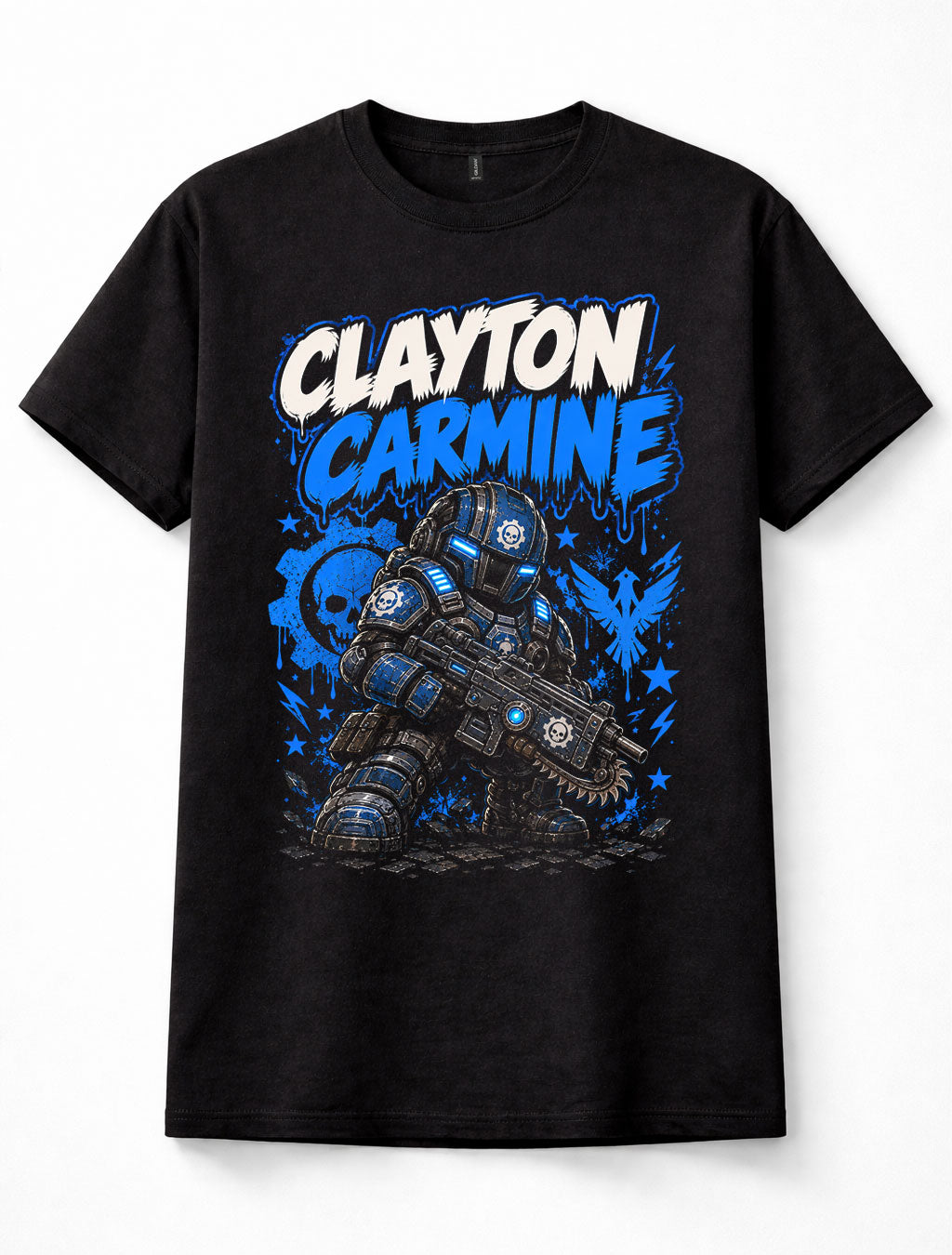 Clayton Carmine Gears of War COG Soldier Graffiti Xbox Gaming Unisex T-Shirt