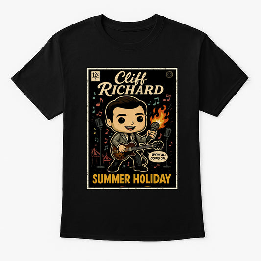 Cliff Richard Summer Holiday Pop Rock Funko Pop Style Unisex T-Shirt