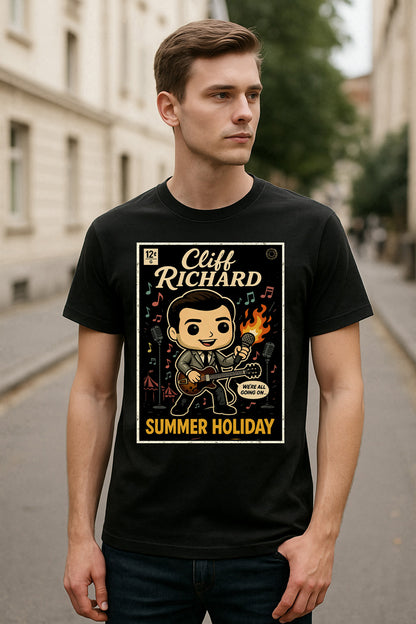 Cliff Richard Summer Holiday Pop Rock Funko Pop Style Unisex T-Shirt
