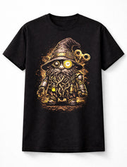 Steampunk Wizard Gnome Fantasy Clockwork Graphic Unisex T-Shirt