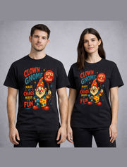 Clown Gnome Life Is A Circus Funny Retro Carnival Graphic Unisex T-Shirt