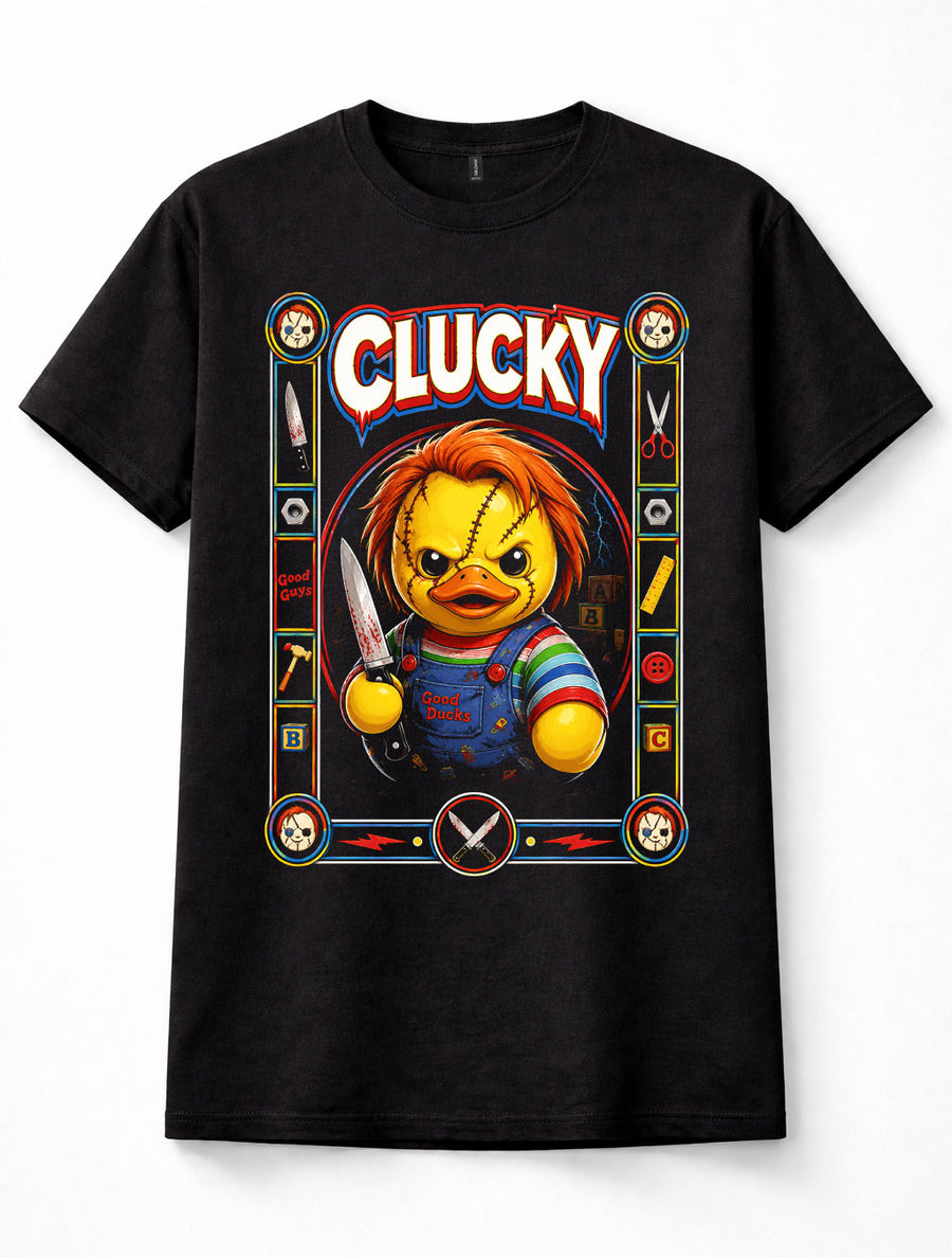 Clucky Chucky Child's Play Horror Killer Doll Duck Movie Unisex T-Shirt