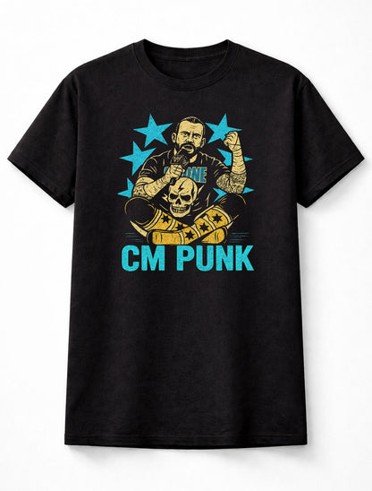 CM Punk Vintage Style Wrestling Adults & Kids Unisex T-Shirt