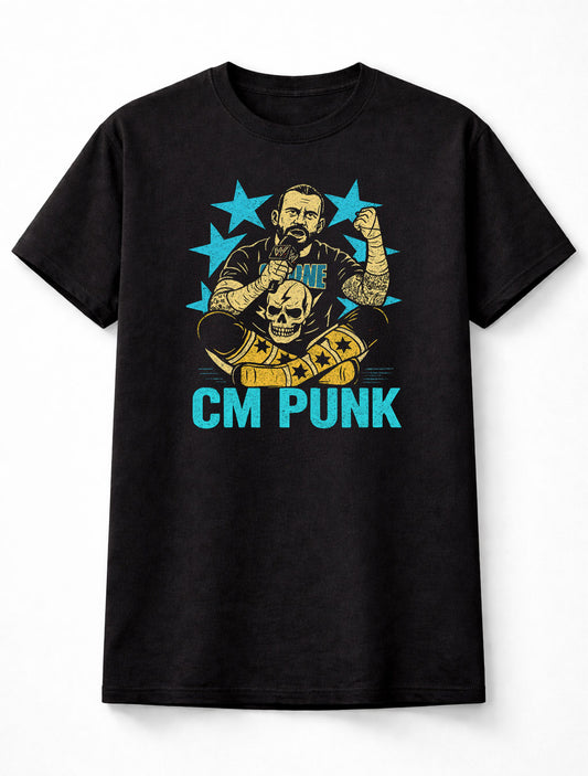 CM Punk Vintage Style Wrestling Adults & Kids Unisex T-Shirt