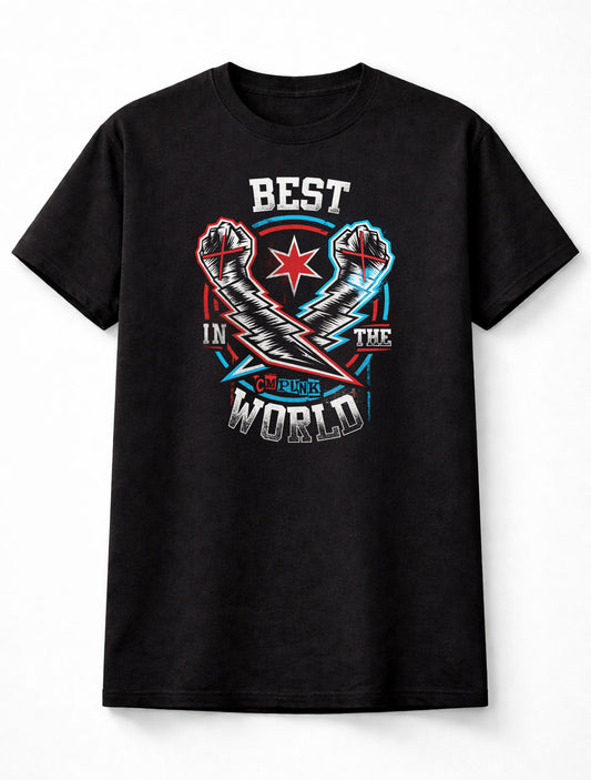 CM Punk – The Best in the World, The Second City Saint Logo Edition Adults & Kids Unisex T-Shirt