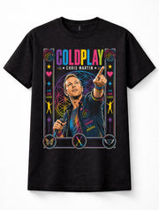 Coldplay Chris Martin Live Concert Pop Rock Music Unisex T-Shirt
