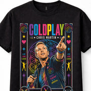 Coldplay Chris Martin Live Concert Pop Rock Music Unisex T-Shirt