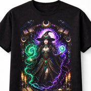 Witch Sorceress Magic Gothic Fantasy Graphic Unisex T-Shirt