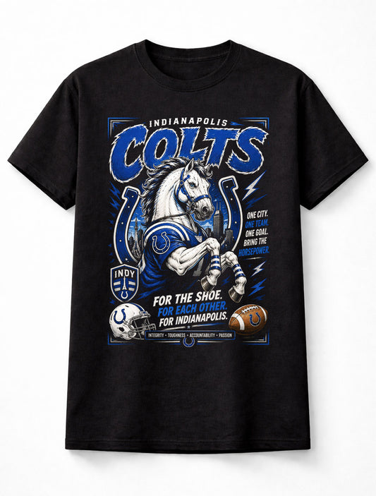 Indianapolis Colts NFL Horse Mascot Football Fan Gift Unisex T-Shirt