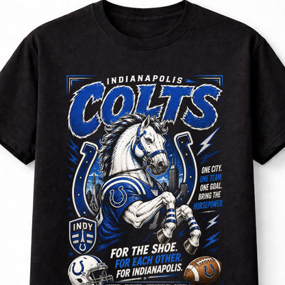 Indianapolis Colts NFL Horse Mascot Football Fan Gift Unisex T-Shirt