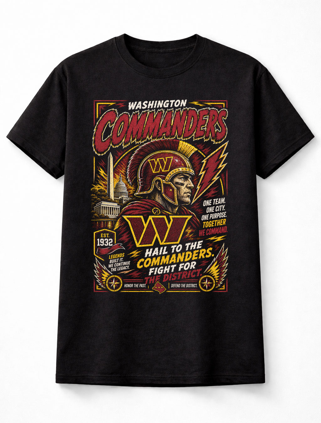 Washington Commanders NFL Warrior Football Fan Gift Unisex T-Shirt