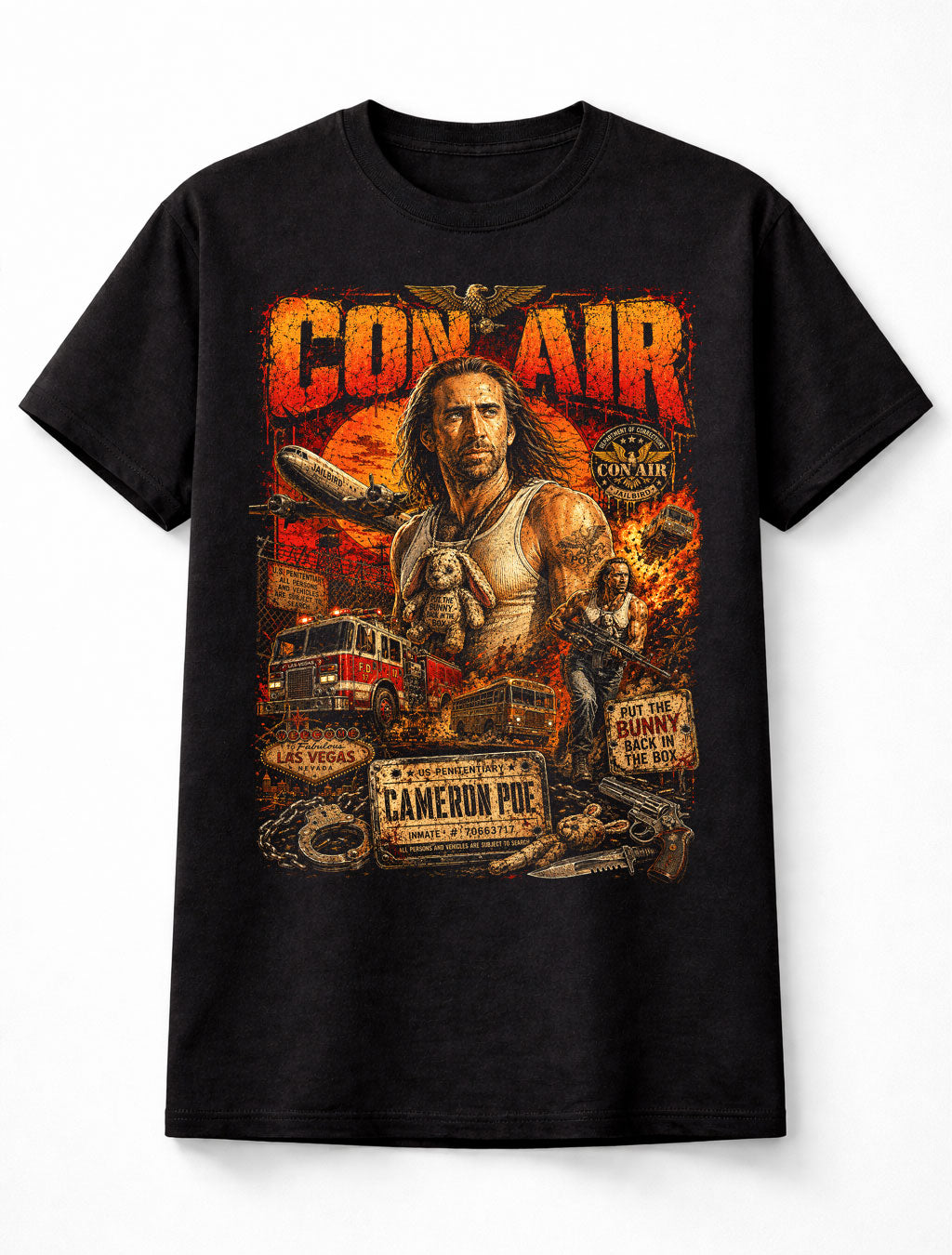 Con Air Cameron Poe Nicolas Cage Action Movie Unisex T-Shirt