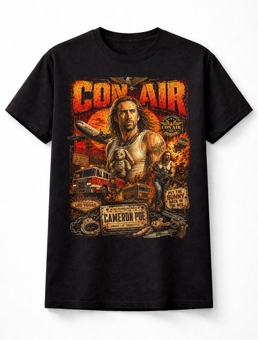 Con Air Cameron Poe Nicolas Cage Action Movie Unisex T-Shirt