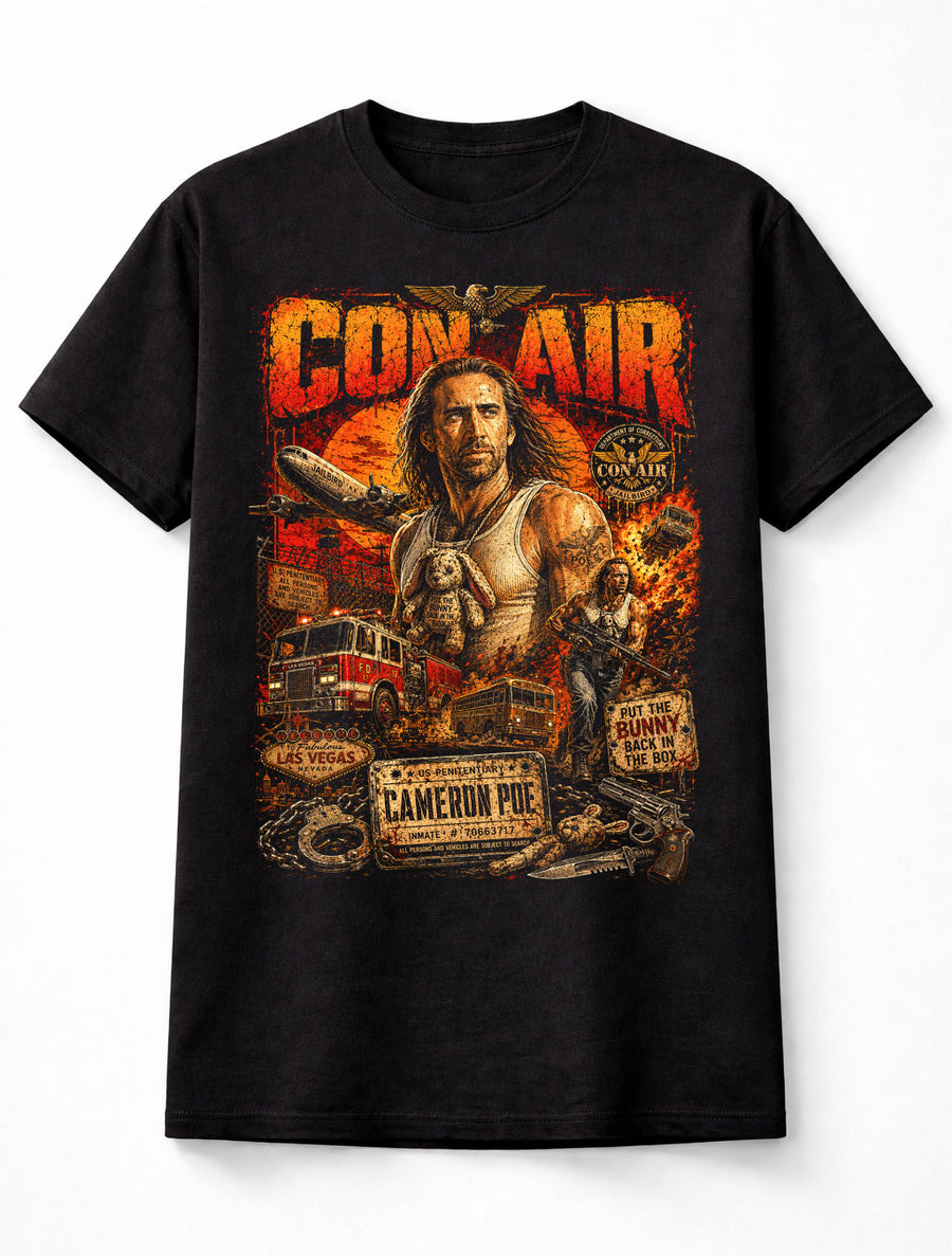 Con Air Cameron Poe Nicolas Cage Action Movie Unisex T-Shirt