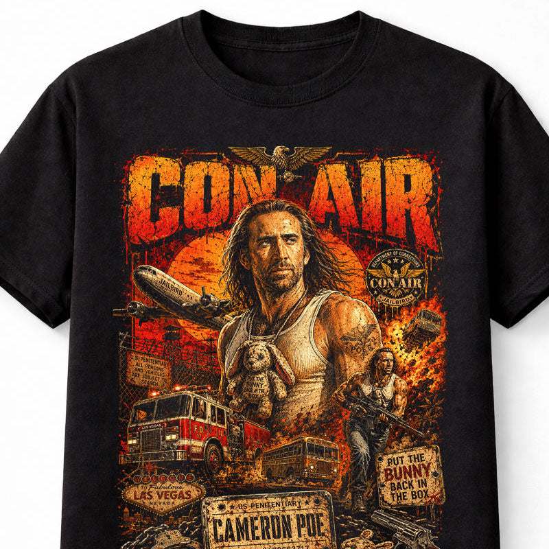 Con Air Cameron Poe Nicolas Cage Action Movie Unisex T-Shirt