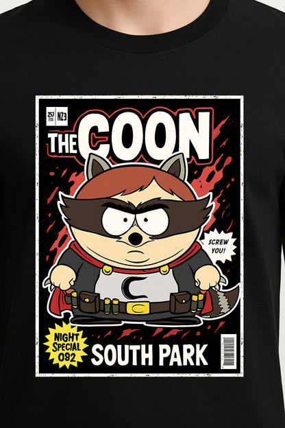 South Park “The Coon” Superhero Comic T-Shirt – Retro Cartman Graphic Tee