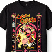 Cow and Chicken Cartoon Network Cartoon Graphic Tee Unisex T-Shirt