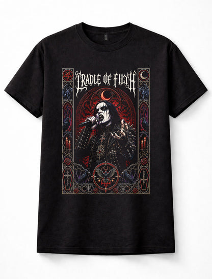 Cradle of Filth Dani Filth Gothic Extreme Metal Band Music Unisex T-Shirt