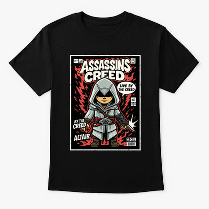Assassin’s Creed Altair Unisex Comic T-Shirt – Classic Stealth Assassin Legend Tee
