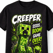 Minecraft Creeper SSSSS Boom Game Over Gamer Graphic Unisex T-Shirt