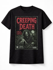 Creeping Death Horror Zombie VHS Graveyard Gothic Halloween Unisex T-Shirt