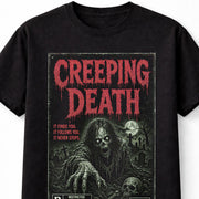 Creeping Death Horror Zombie VHS Graveyard Gothic Halloween Unisex T-Shirt