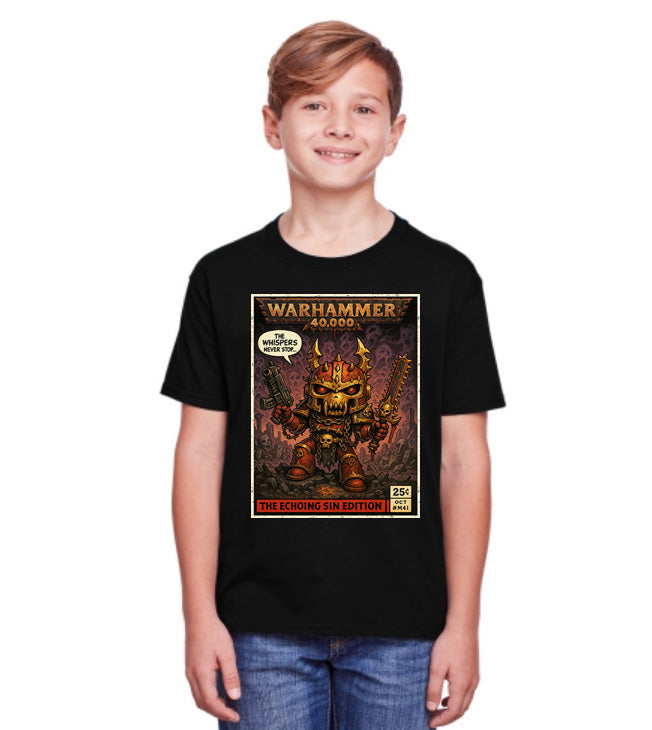 Warhammer 40K Chaos Space Marine Khorne Berserker Echoing Sin Adults & Kids Unisex T-Shirt